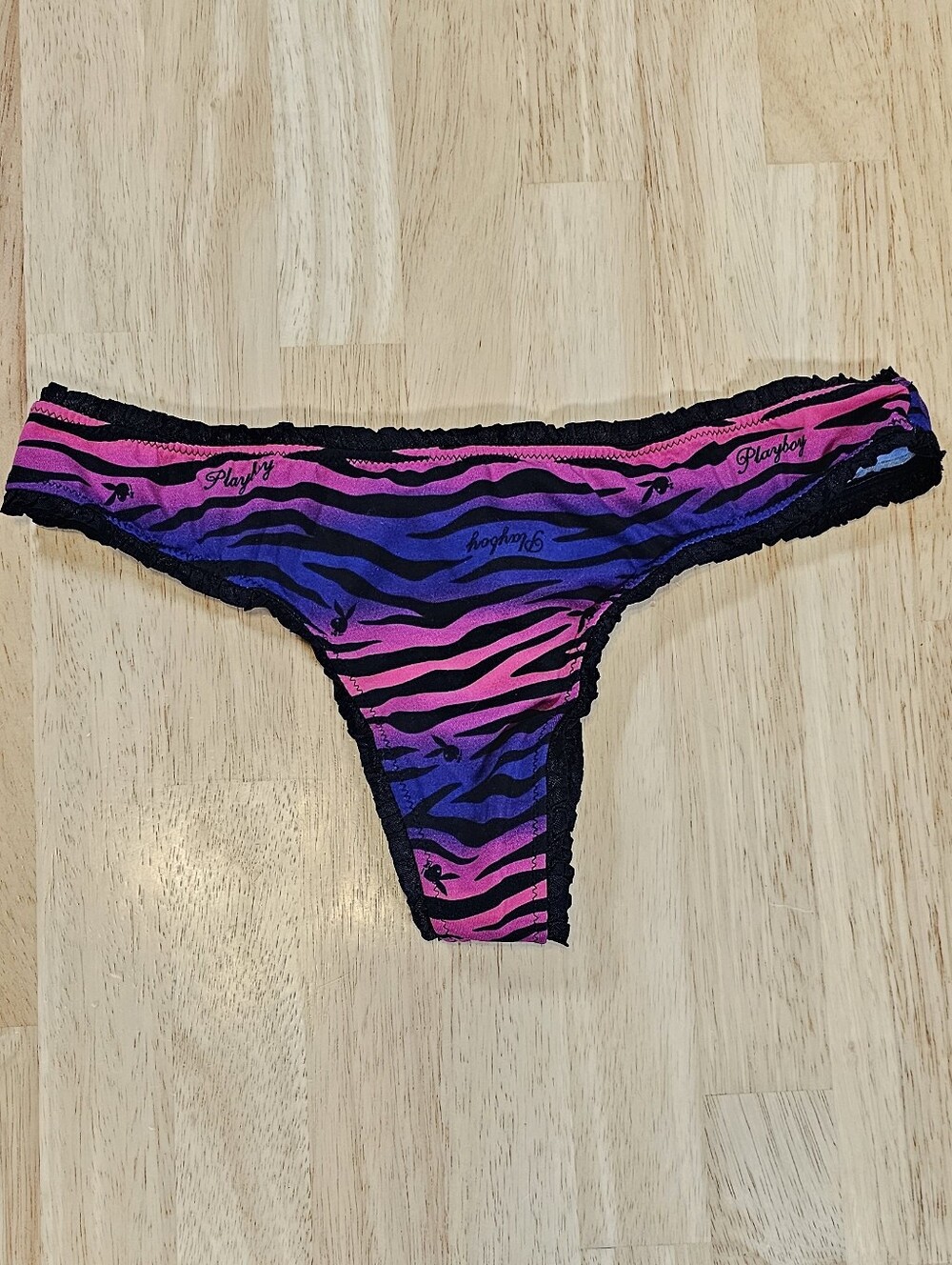 Playboy Zebra Print Panty - Picture 7 of 7